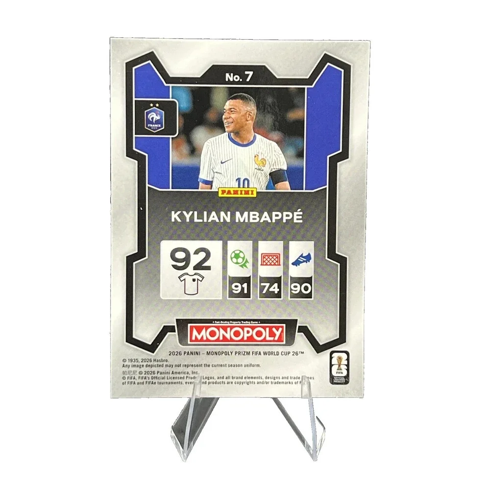 Kylian Mbappe 2026 Panini Prizm Monopoly FIFA World Cup #7 Base France